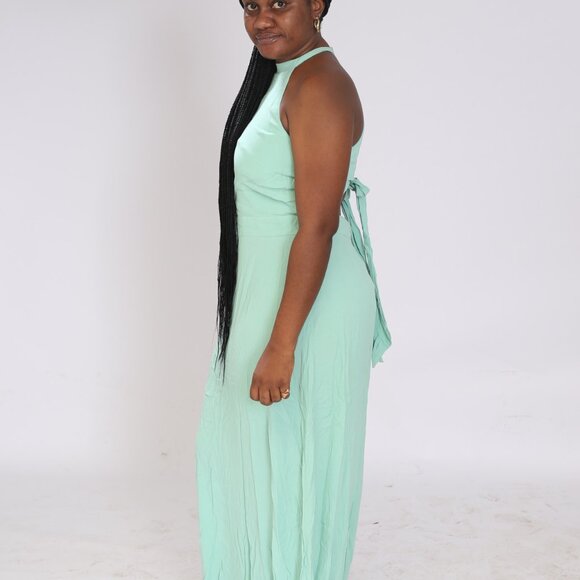 Maxi dress with tie back - Picture 4 of 4